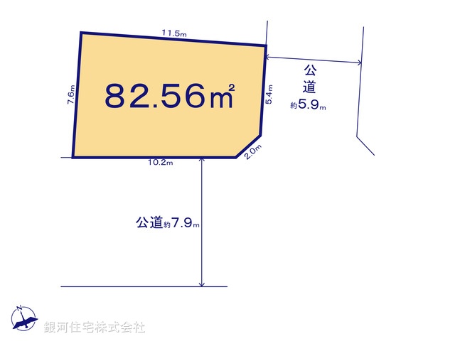 G00389457 東京都江戸川区篠崎町４丁目 土地 5600万円【区画図】