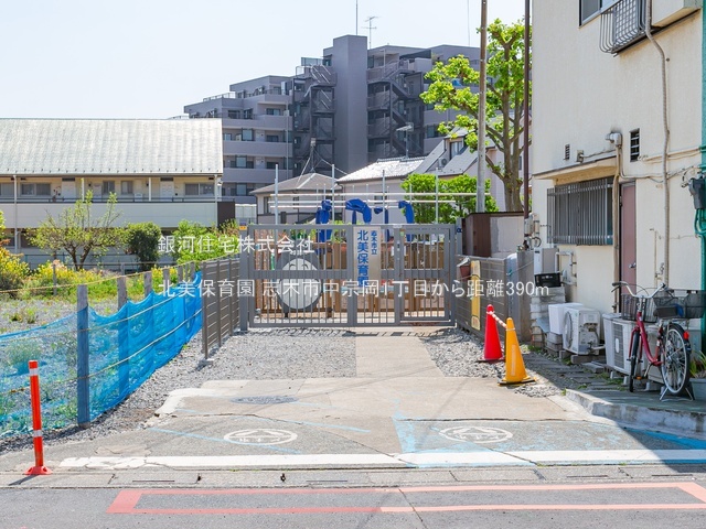 G00389461 埼玉県志木市中宗岡１丁目 新築一戸建て 3399万円 土地面積71.56m² (約21.64坪) 建物面積115.22m² (約34.85坪) 間取り３ＳＬＤＫ 築年月2026年02月(築１年以内)【周辺環境】北美保育園