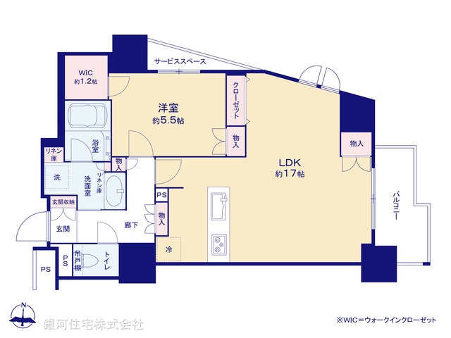 G00389615 千葉県千葉市中央区中央３丁目 中古マンション 4780万円【間取図】