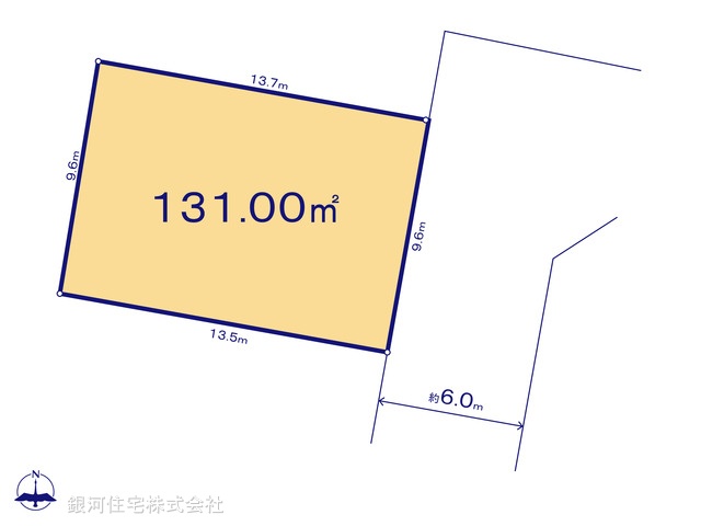 G00389626 東京都八王子市中山 土地 1890万円【区画図】