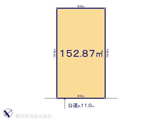 G00389648 神奈川県川崎市麻生区上麻生２丁目 土地 8980万円【区画図】