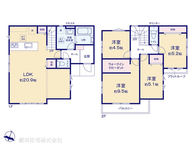 G00389706 東京都日野市日野台２丁目 新築一戸建て 4899万円【間取図】