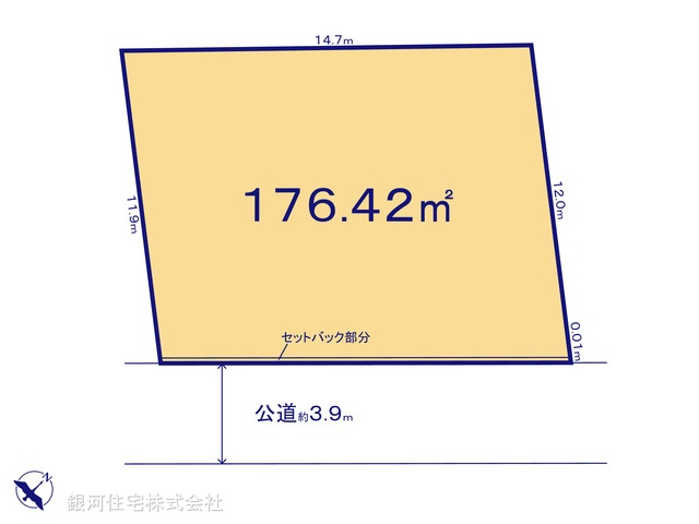 G00389733 埼玉県上尾市中妻５丁目 土地 3190万円【区画図】