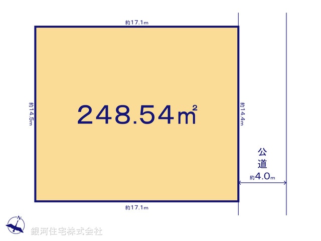G00389785 千葉県柏市明原３丁目 土地 1億980万円【区画図】
