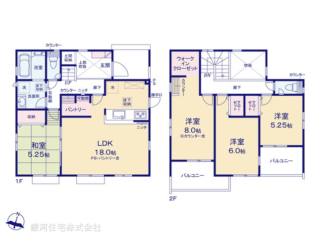 G00389851 埼玉県行田市富士見町２丁目 新築一戸建て 3190万円【間取図】
