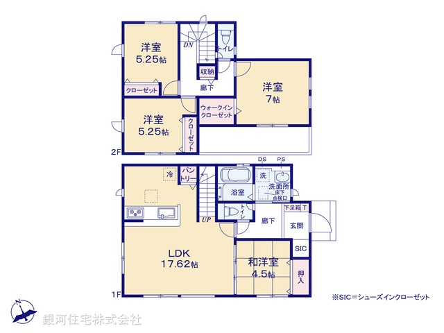 G00389913 千葉県千葉市緑区誉田町１丁目 新築一戸建て 3590万円【間取図】