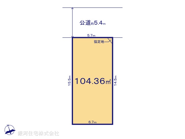 G00389966 千葉県我孫子市若松 土地 2250万円【区画図】