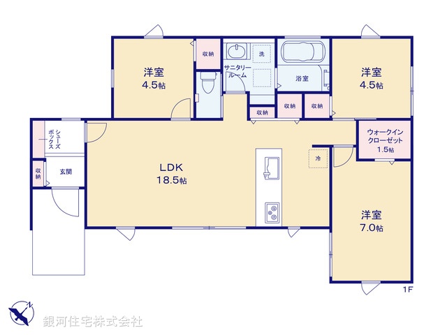 G00389976 千葉県印西市草深 新築一戸建て 4830万円【間取図】
