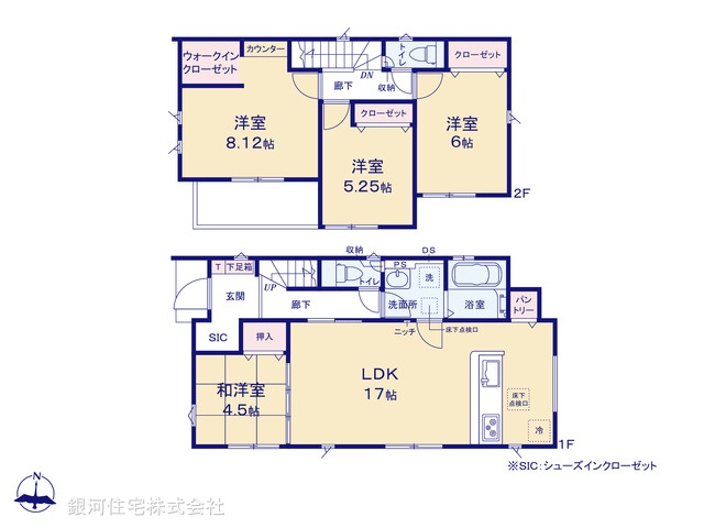 G00389993 千葉県千葉市若葉区高品町 新築一戸建て 3390万円【間取図】