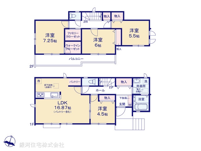 G00390036 千葉県松戸市八ヶ崎５丁目 新築一戸建て 3990万円 土地面積138.11m² (約41.77坪) 建物面積102.46m² (約30.99坪) 間取り４ＬＤＫ 築年月2026年05月(築１年以内)【間取図】