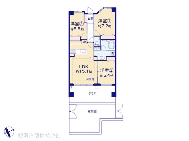 G00390062 東京都武蔵野市吉祥寺東町３丁目 中古マンション 1億1980万円【間取図】