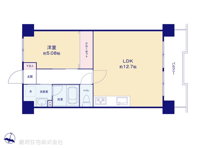 G00390087 東京都葛飾区白鳥２丁目 中古マンション 2390万円【間取図】