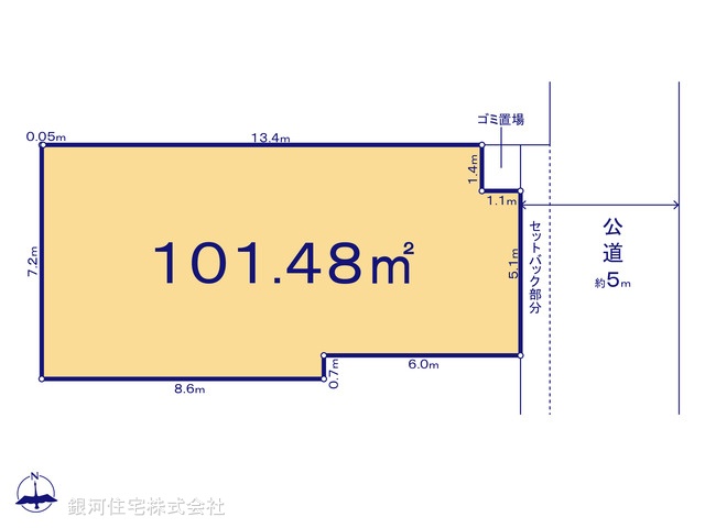 G00390179 東京都練馬区南田中１丁目 土地(建築条件付土地) 6690万円【区画図】