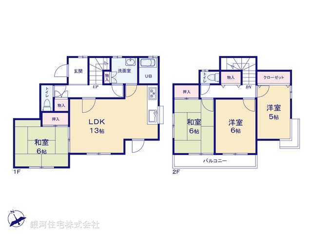 G00390194 千葉県千葉市花見川区千種町 中古一戸建て 2199万円【間取図】