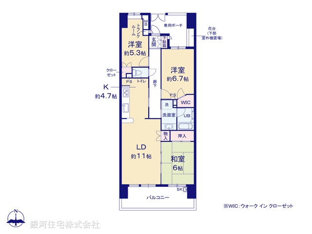 G00390199 千葉県我孫子市我孫子２丁目 中古マンション 3880万円【間取図】