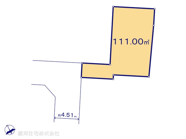 G00390201 神奈川県茅ヶ崎市今宿 土地 2190万円【区画図】