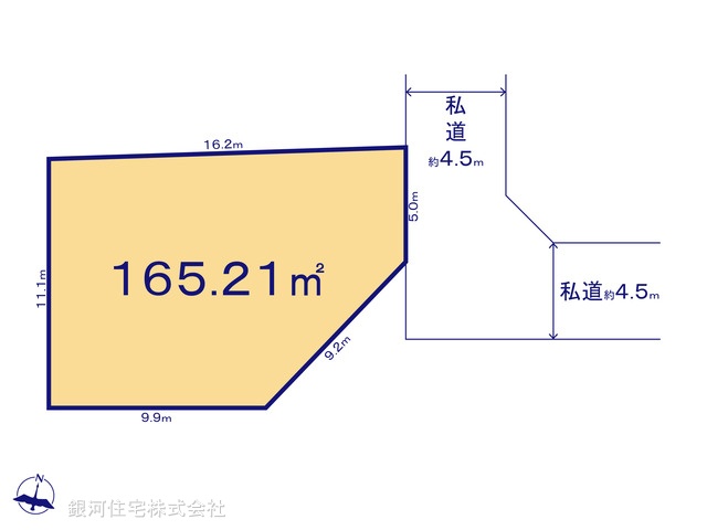 G00390244 千葉県野田市宮崎 土地 2100万円【区画図】