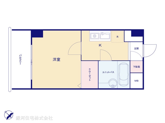G00390318 東京都千代田区岩本町１丁目 中古マンション 1960万円【間取図】