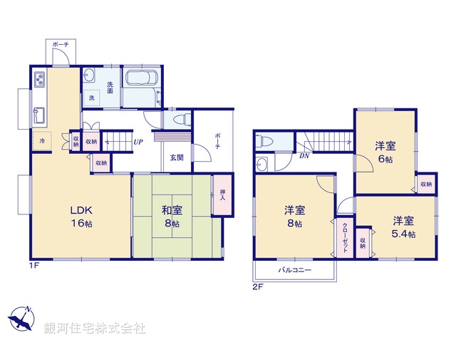 G00390344 千葉県佐倉市六崎 中古一戸建て 2399万円【間取図】