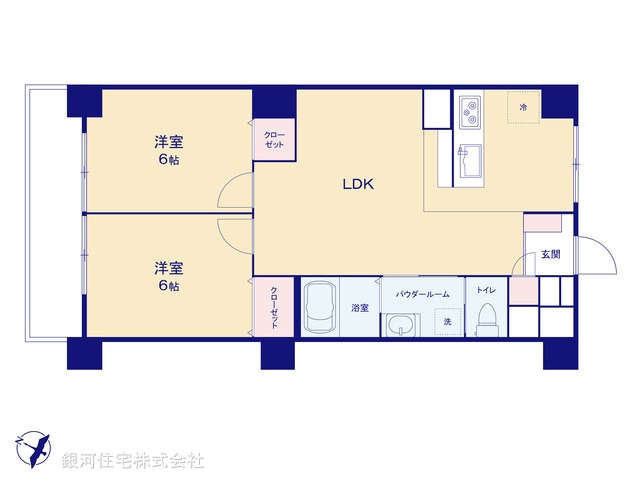 G00390447 神奈川県横浜市港北区師岡町 中古マンション 3890万円【間取図】