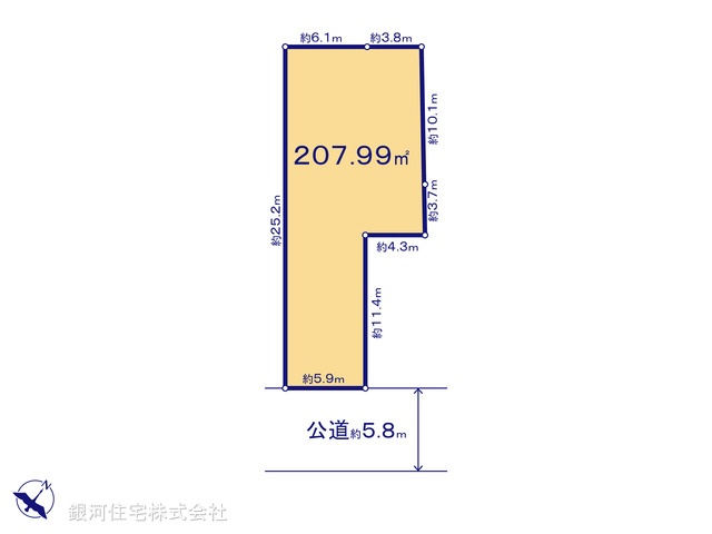 G00390450 東京都世田谷区下馬１丁目 土地 2億5000万円【区画図】