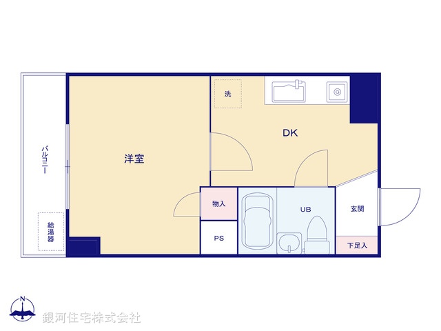 G00390529 東京都江東区亀戸４丁目 中古マンション 1620万円【間取図】