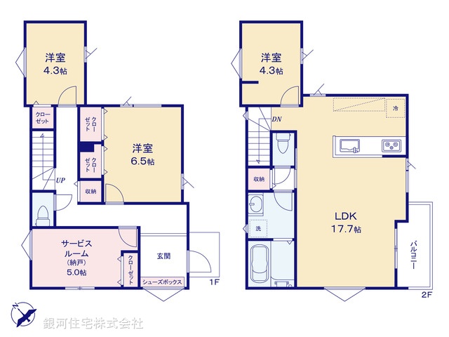 G00390582 千葉県習志野市藤崎６丁目 新築一戸建て 4680万円【間取図】