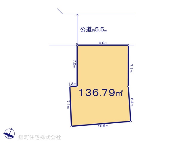 G00390611 東京都練馬区大泉町３丁目 土地 4860万円【区画図】