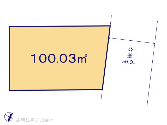 G00390619 千葉県習志野市藤崎６丁目 土地 2950万円【区画図】
