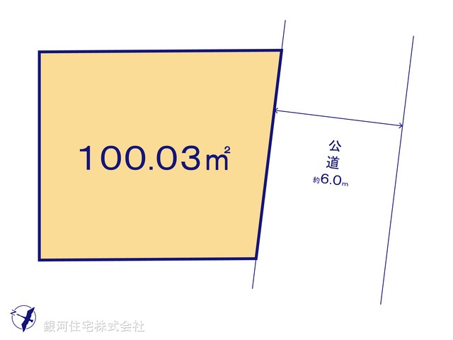 G00390622 千葉県習志野市藤崎６丁目 土地 3150万円【区画図】