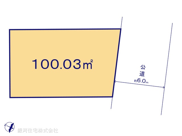 G00390623 千葉県習志野市藤崎６丁目 土地 3050万円【区画図】