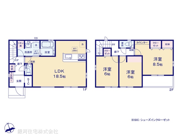 G00390686 千葉県松戸市中根 新築一戸建て 4790万円【間取図】