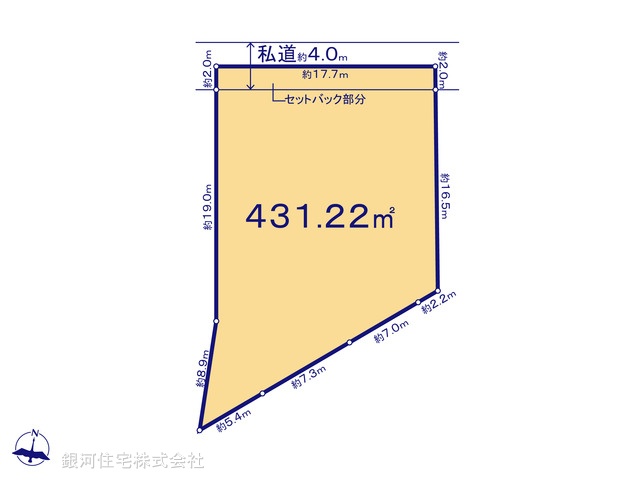 G00390726 神奈川県横須賀市二葉１丁目 土地 1180万円【区画図】