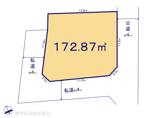 G00390776 千葉県千葉市花見川区作新台５丁目 土地 2799万円【区画図】