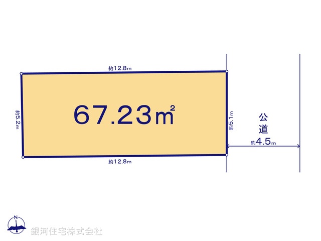 G00390777 神奈川県横浜市戸塚区汲沢町 土地 1680万円【区画図】