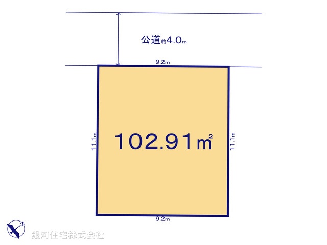 G00390806 埼玉県越谷市大字大里 土地 2199万円【区画図】