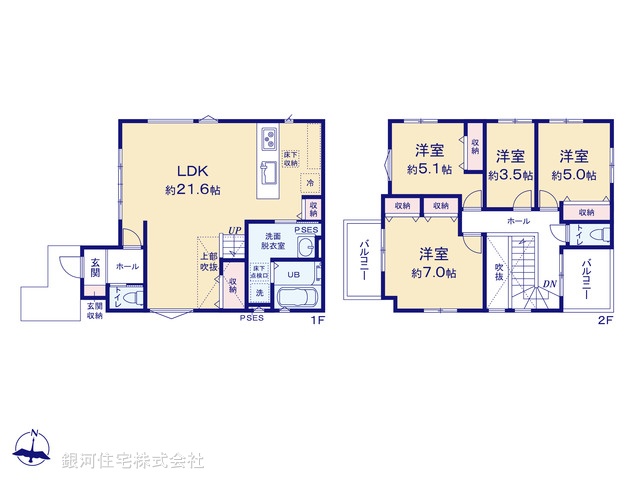 G00390808 千葉県千葉市中央区仁戸名町 新築一戸建て 3499万円【間取図】