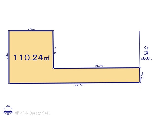 G00390838 東京都葛飾区水元５丁目 土地 2990万円【区画図】