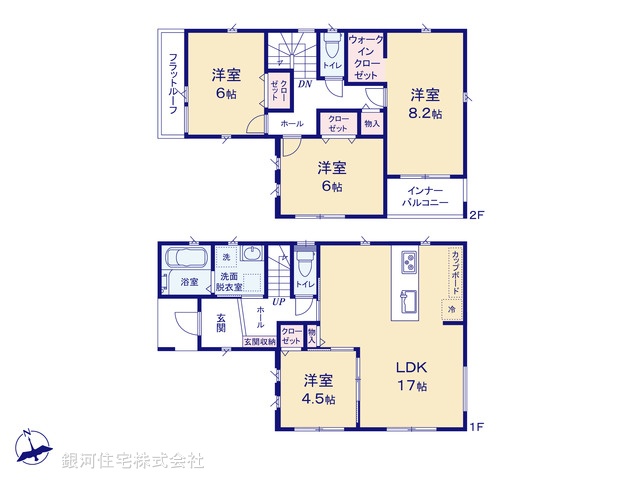 G00390869 神奈川県小田原市東町５丁目 新築一戸建て 3740万円【間取図】