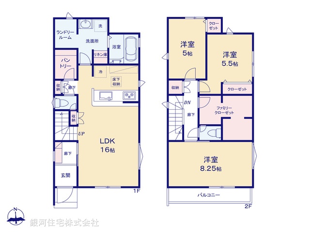 G00390878 東京都東村山市恩多町１丁目 新築一戸建て 4490万円【間取図】