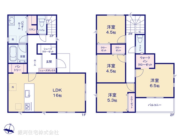 G00390904 神奈川県秦野市戸川 新築一戸建て 2980万円【間取図】