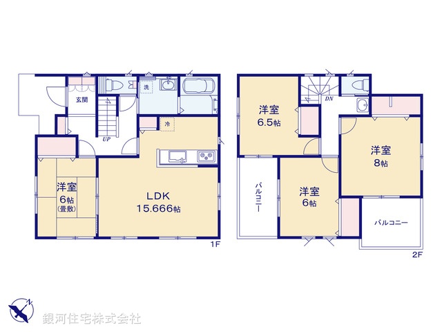 G00390964 千葉県木更津市中島 新築一戸建て 3140万円【間取図】
