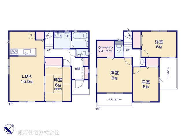 G00390965 千葉県木更津市中島 新築一戸建て 3040万円【間取図】