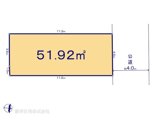 G00390976 埼玉県川口市大字小谷場 土地 2960万円【区画図】