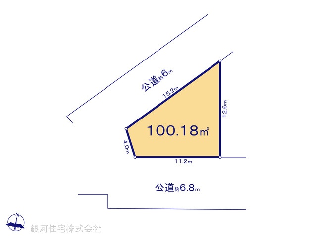 G00390983 埼玉県越谷市大字袋山 土地 3080万円【区画図】
