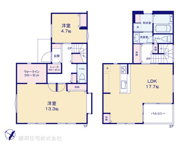 G00390988 埼玉県ふじみ野市上福岡４丁目 新築一戸建て 5280万円【間取図】