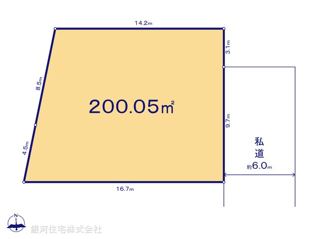 G00391068 東京都西多摩郡瑞穂町大字高根 土地(建築条件付土地) 2080万円【区画図】