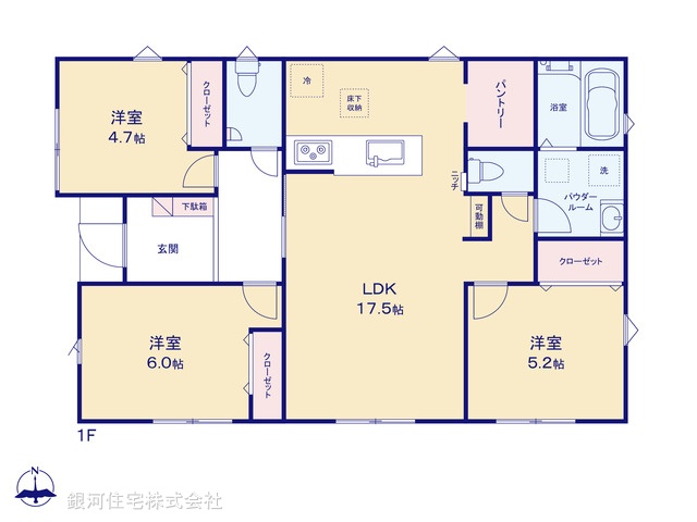 G00391071 東京都西多摩郡瑞穂町大字高根 新築一戸建て 3280万円【間取図】