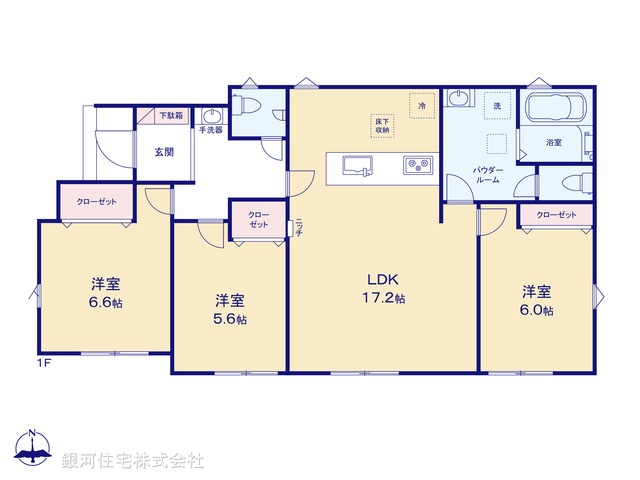 G00391072 東京都西多摩郡瑞穂町大字高根 新築一戸建て 3280万円【間取図】