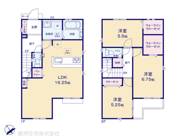 G00391098 東京都武蔵村山市残堀５丁目 新築一戸建て 3298万円【間取図】